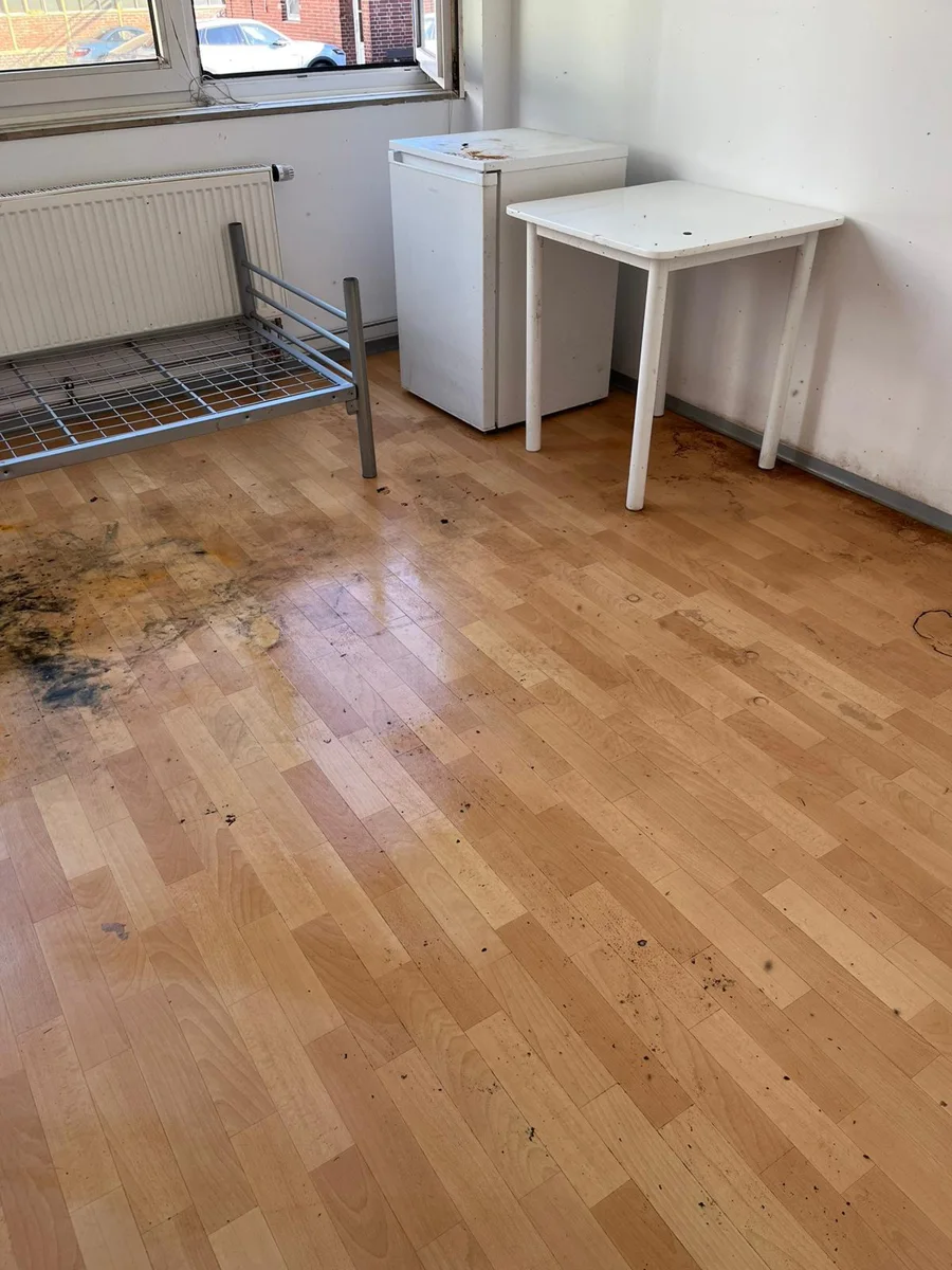 Raum nach der Räumung